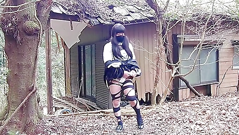 Masturbation Clothes In An Abandoned House In