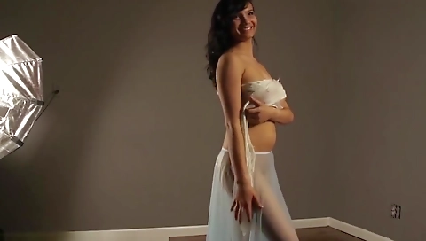 Model Shanaya in sexy transparent dress