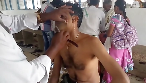 Indian HeadShave Man