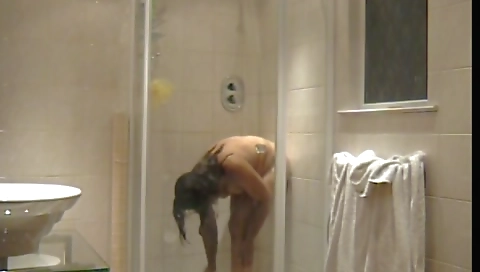 Susan in the shower